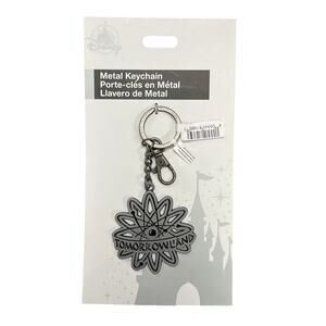 Disney Parks Magic Kingdom Tomorrowland Silver Metal Keychain New